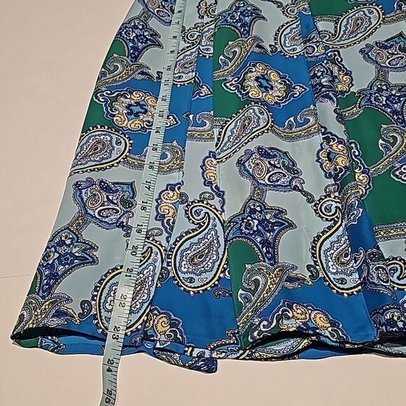 Liz Claiborne silk box pleat paisley skirt size 4 petite - Picture 10 of 10